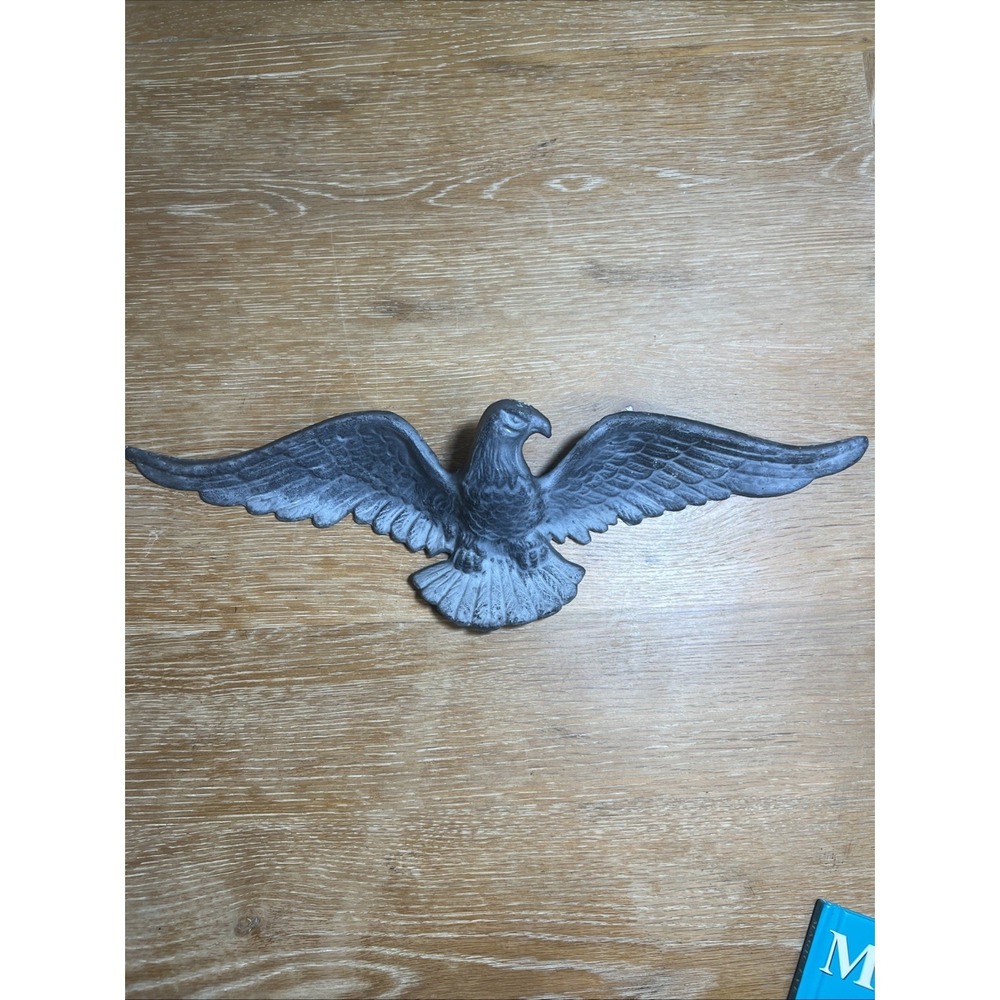 Vintage American Bald Eagle Wall Plaque‎ Japan - Black Cast Metal 18.5 Inch
